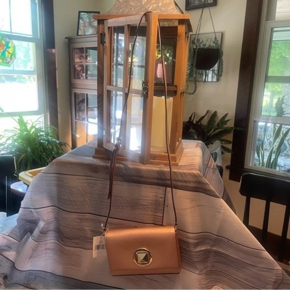 Kate Spade Rose Gold Leather Newbury Lane Sally Clutch& Crossbody Bag 💎 NWT